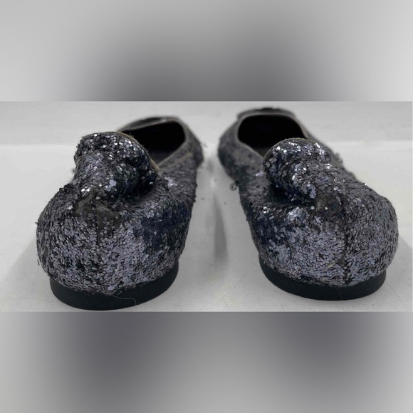 Tory Burch Reva sequin ballet flats Size 7.5  Logo Medallion - Picture 4 of 16